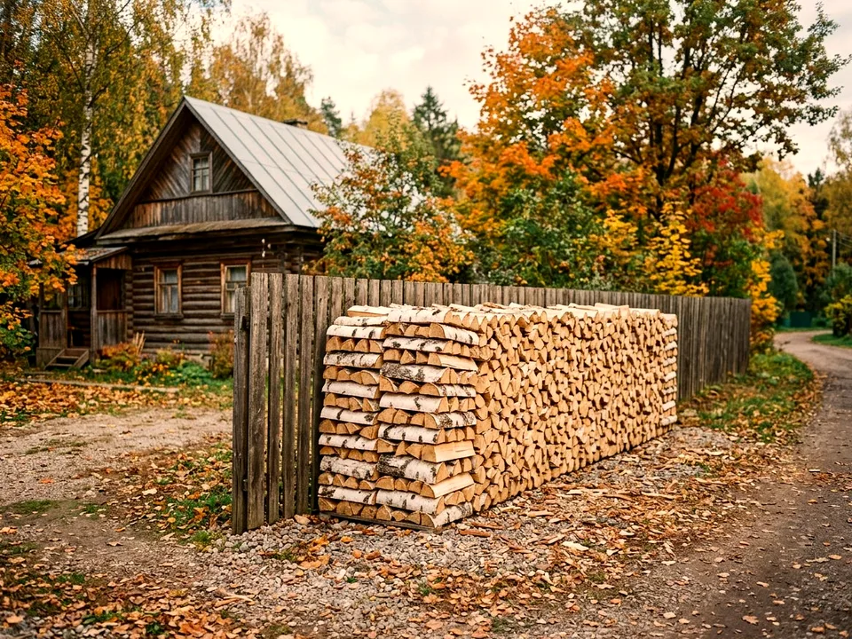 Дуб + укладка в дровник, Пущино, проезд Складская, 36А
